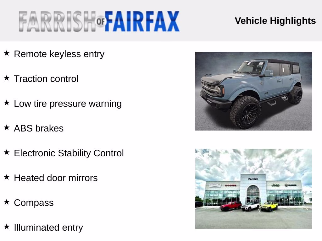 2022 Area 51 Ford Bronco Outer Banks 4X4 SUV