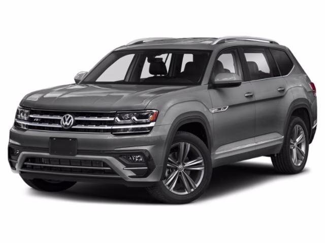 2019 Platinum Gray Metallic Volkswagen Atlas 3.6L V6 SEL R-Line FWD SUV