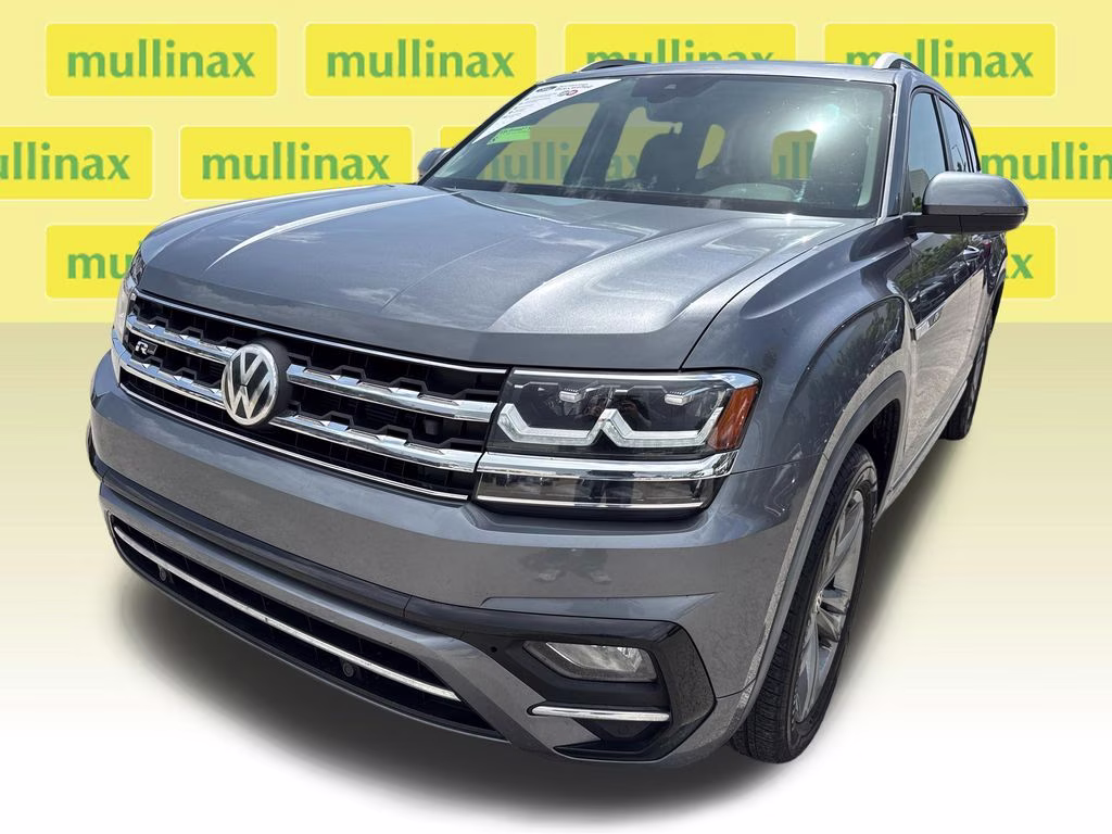 2019 Platinum Gray Metallic Volkswagen Atlas 3.6L V6 SEL R-Line FWD SUV