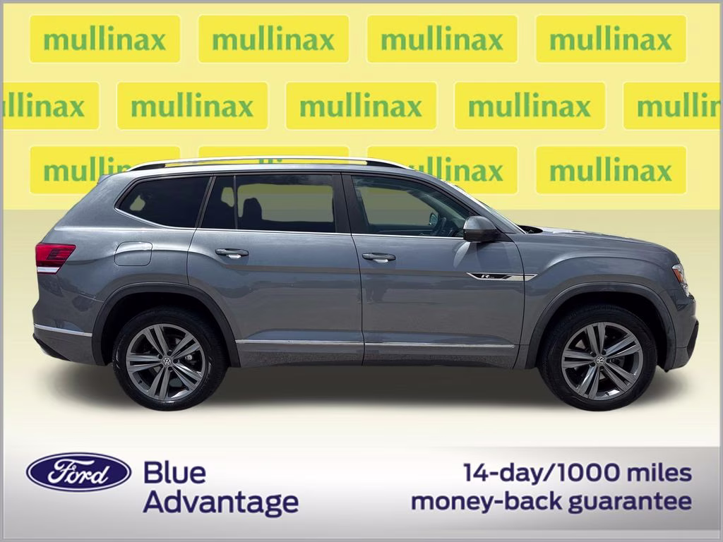 2019 Platinum Gray Metallic Volkswagen Atlas 3.6L V6 SEL R-Line FWD SUV