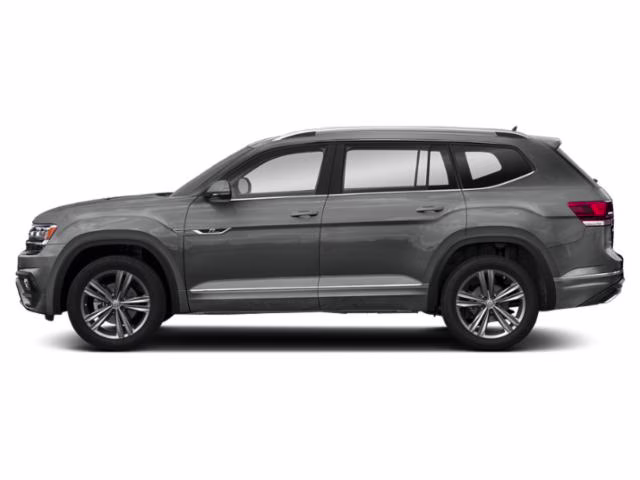 2019 Platinum Gray Metallic Volkswagen Atlas 3.6L V6 SEL R-Line FWD SUV