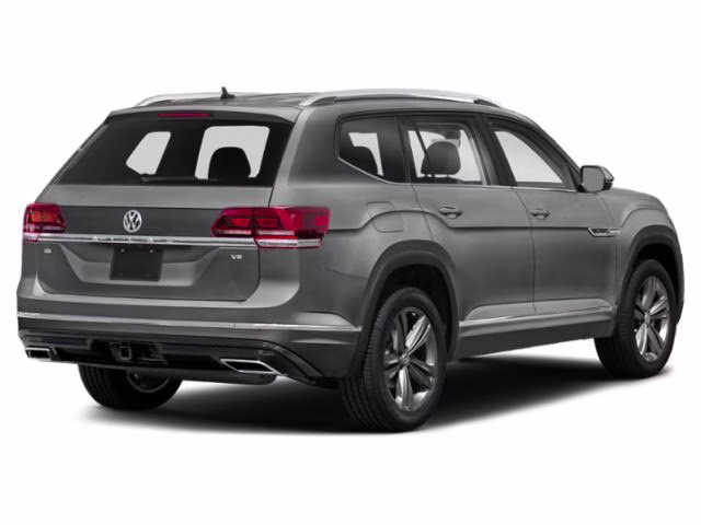 2019 Platinum Gray Metallic Volkswagen Atlas 3.6L V6 SEL R-Line FWD SUV