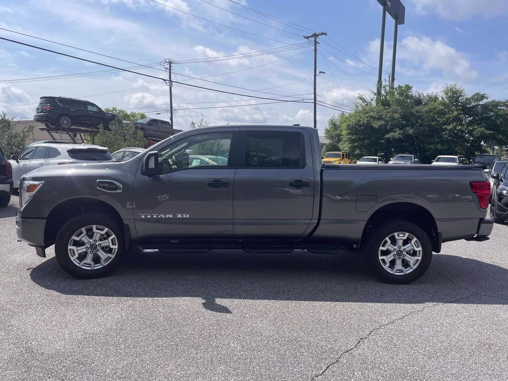 2024 Gun Metallic Nissan Titan XD SV 4X4 Truck