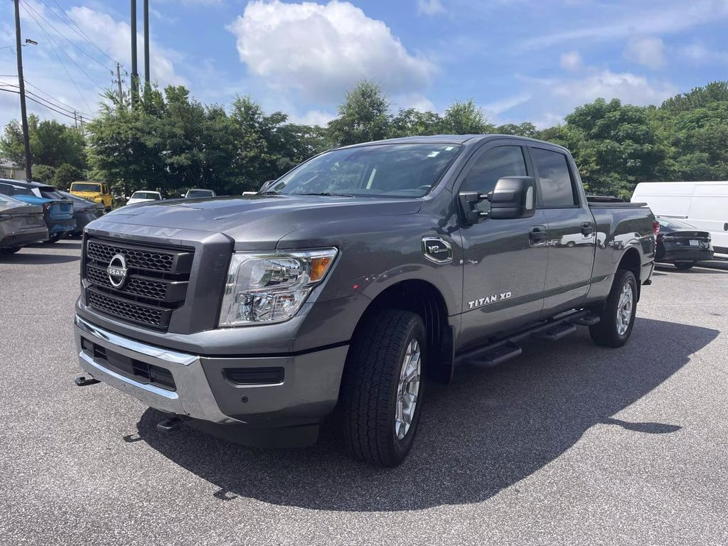 2024 Gun Metallic Nissan Titan XD SV 4X4 Truck