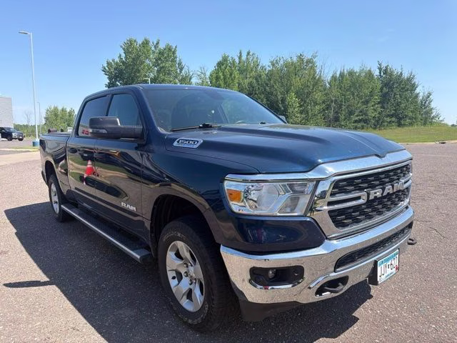 2023 Patriot Blue Pearlcoat Ram 1500 Big Horn 4X4 Truck