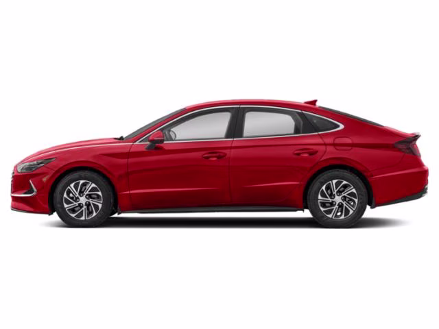 2023 Ultimate Red Hyundai Sonata Hybrid Blue FWD Sedan