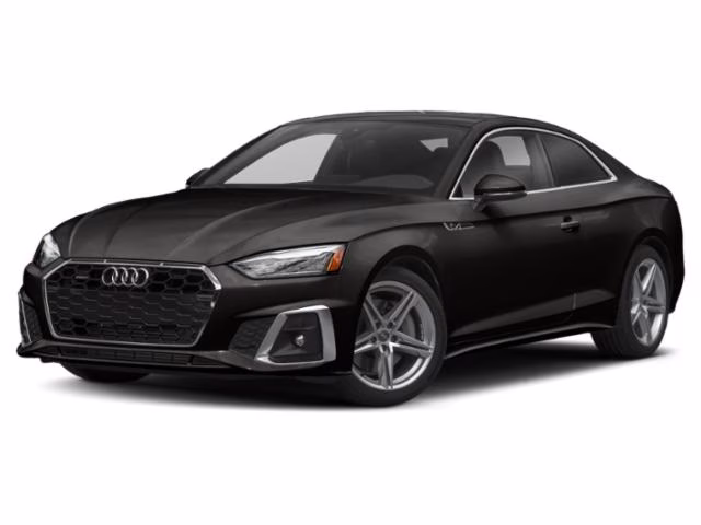 2021 Black Metallic Audi A5 45 S line Premium Plus AWD Coupe