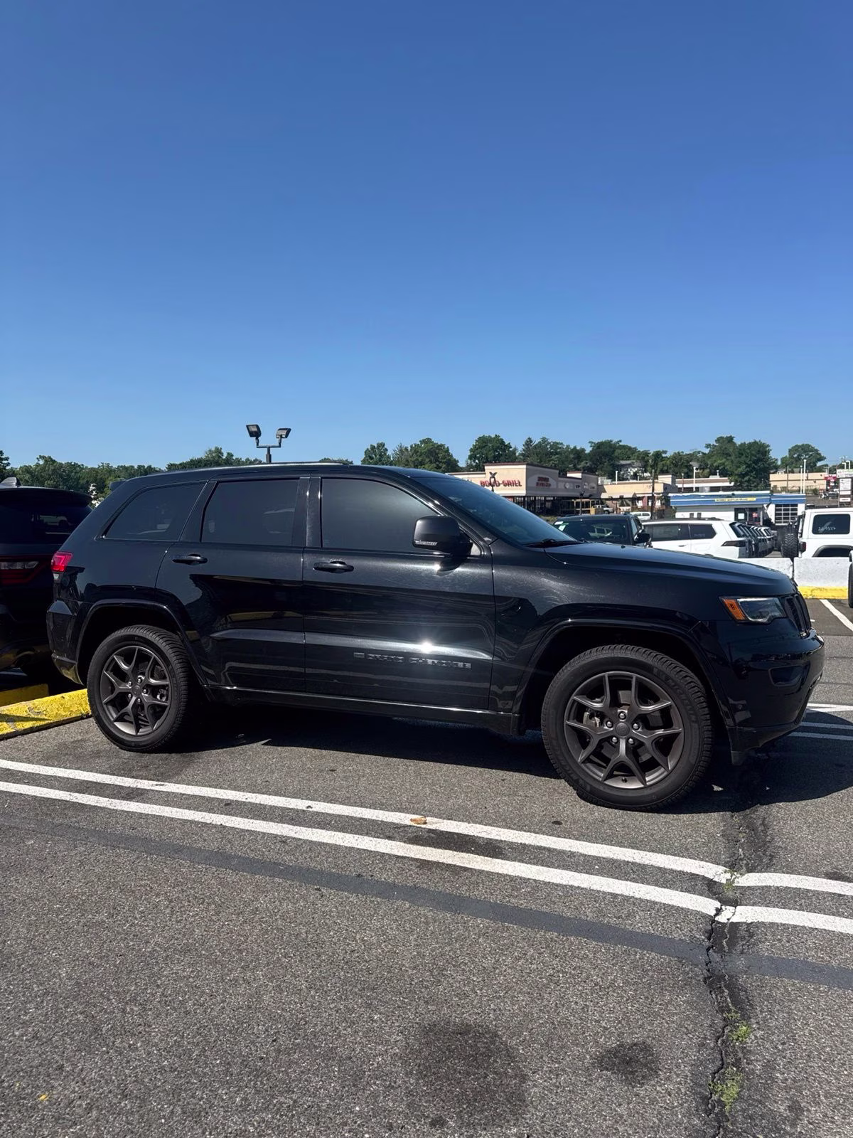 2021 Diamond Black Crystal Pearlcoat Jeep Grand Cherokee 80th Anniversary Edition 4X4 SUV