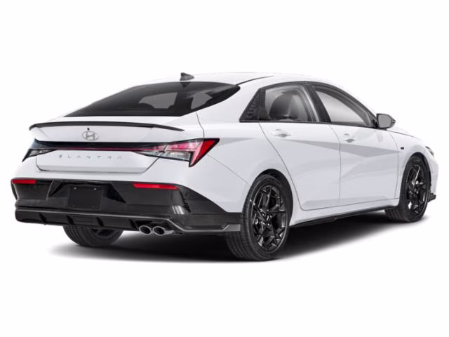 2024 Atlas White Hyundai Elantra N Line FWD Sedan