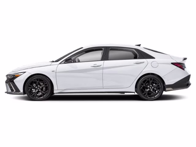 2024 Atlas White Hyundai Elantra N Line FWD Sedan