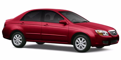 2009 Spicy Red Kia Spectra EX FWD Sedan