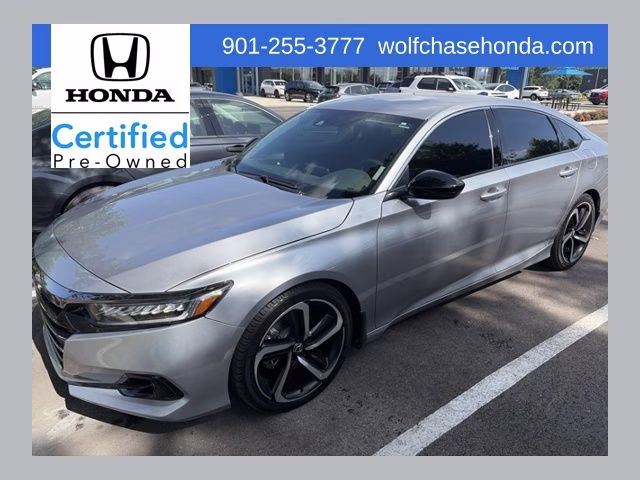 2022 Lunar Silver Metallic Honda Accord Sport FWD Sedan