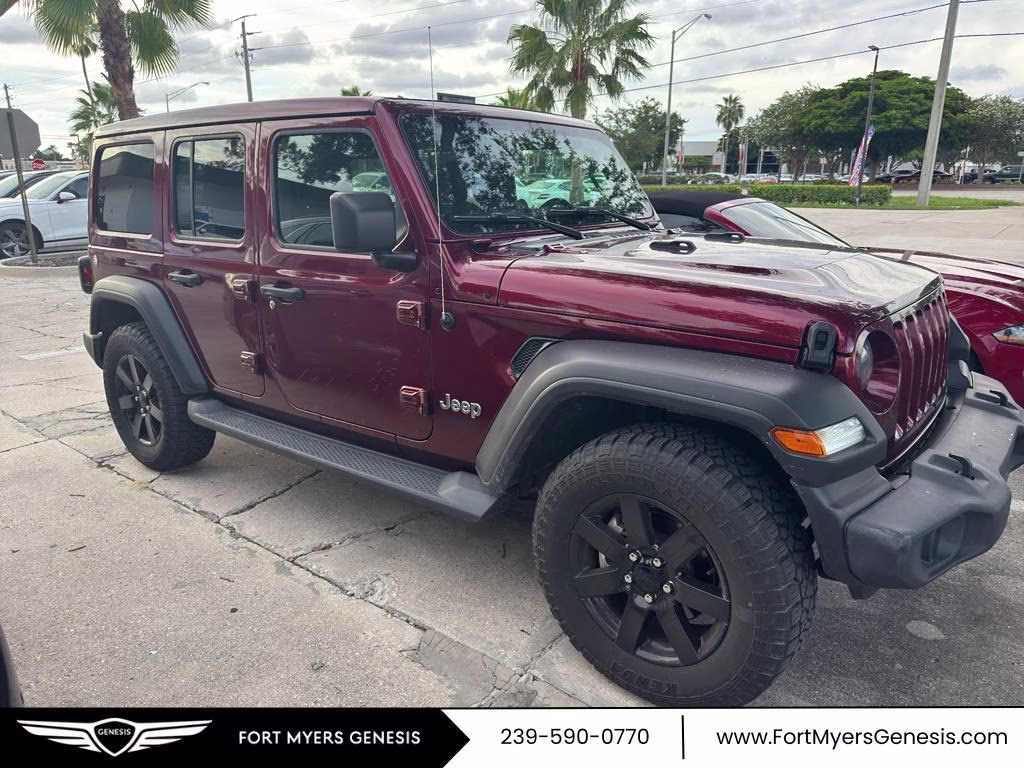 2021 Snazzberry Pearlcoat Jeep Wrangler Unlimited Sport S 4X4 SUV