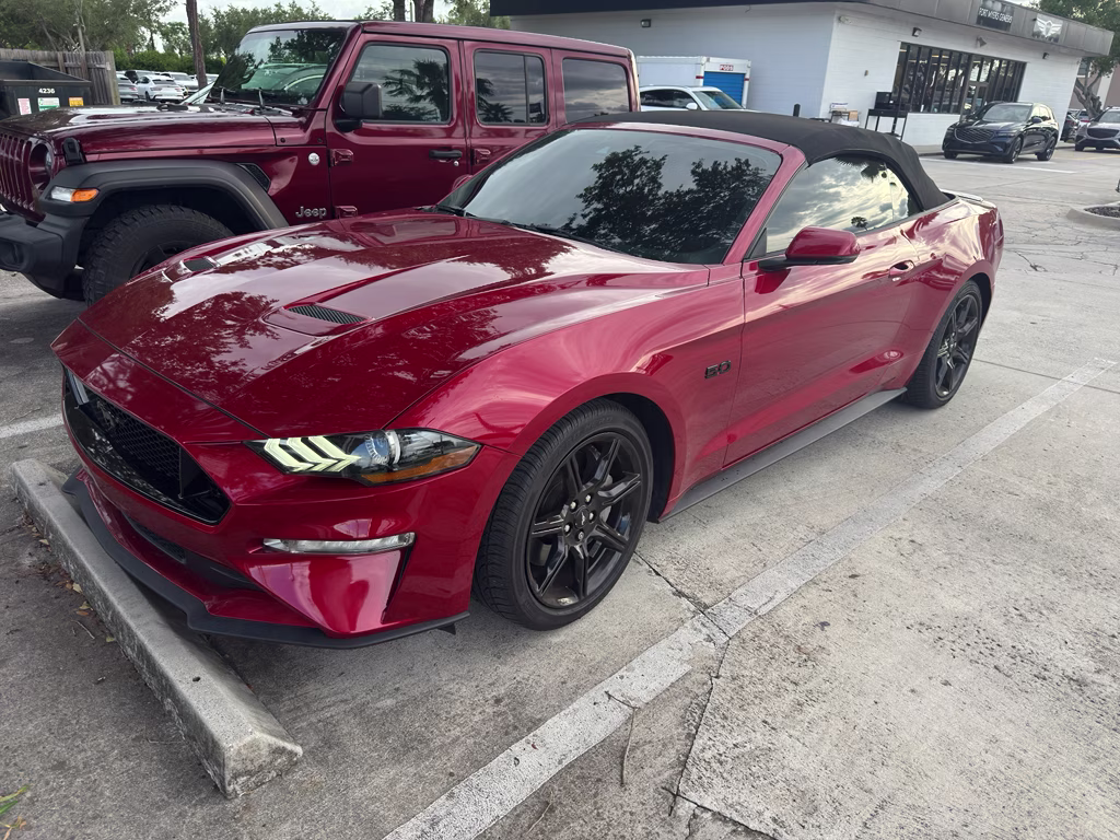2020 Rapid Red Metallic Tinted Clearcoat Ford Mustang GT Premium RWD Convertible