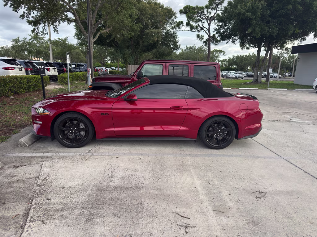 2020 Rapid Red Metallic Tinted Clearcoat Ford Mustang GT Premium RWD Convertible