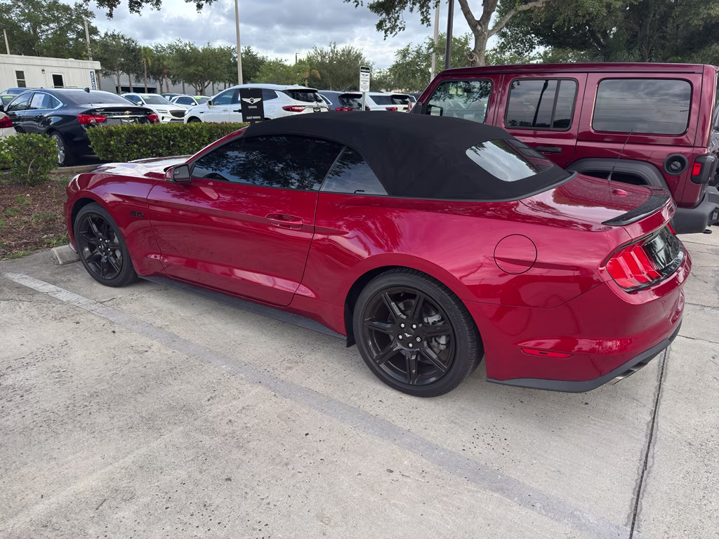2020 Rapid Red Metallic Tinted Clearcoat Ford Mustang GT Premium RWD Convertible