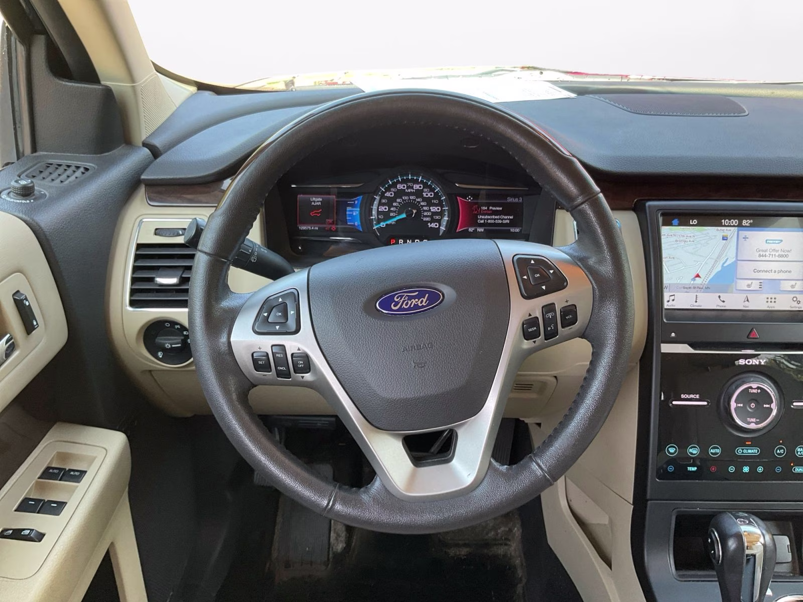 2017 Blue Ford Flex Limited AWD SUV