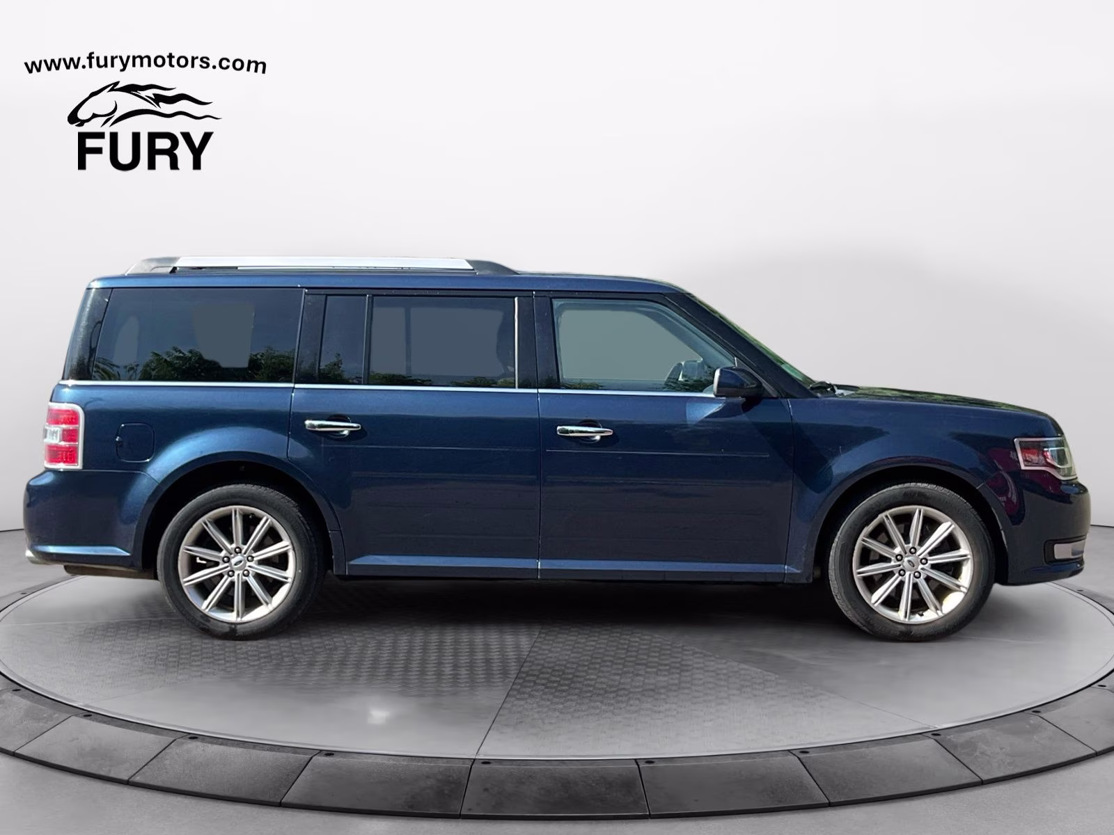 2017 Blue Ford Flex Limited AWD SUV