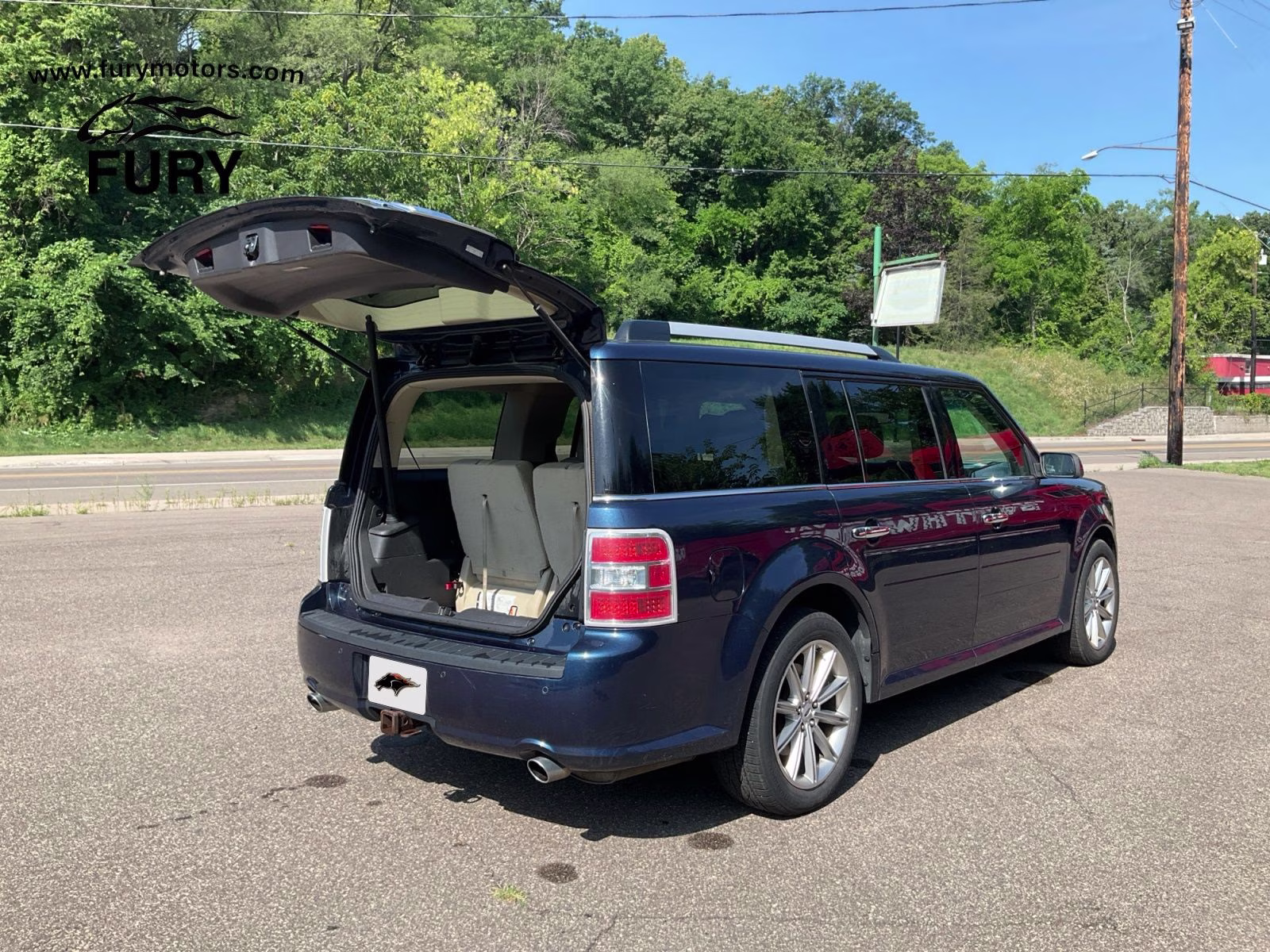 2017 Blue Ford Flex Limited AWD SUV