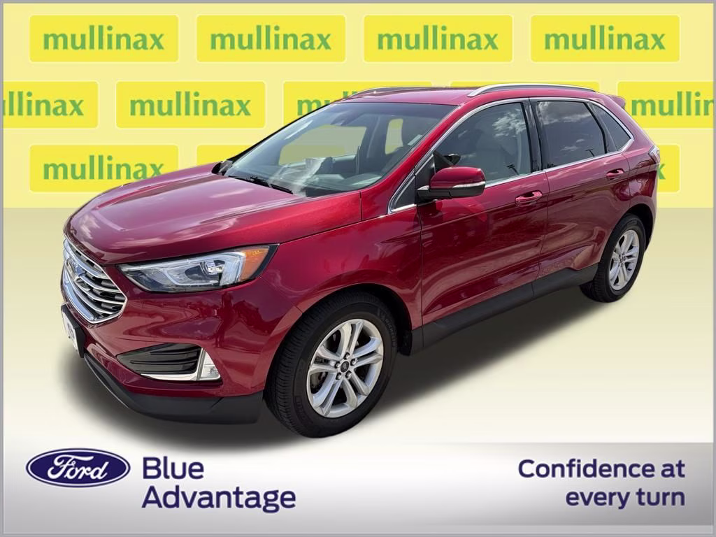 2020 Rapid Red Metallic Tinted Clearcoat Ford Edge SEL FWD SUV
