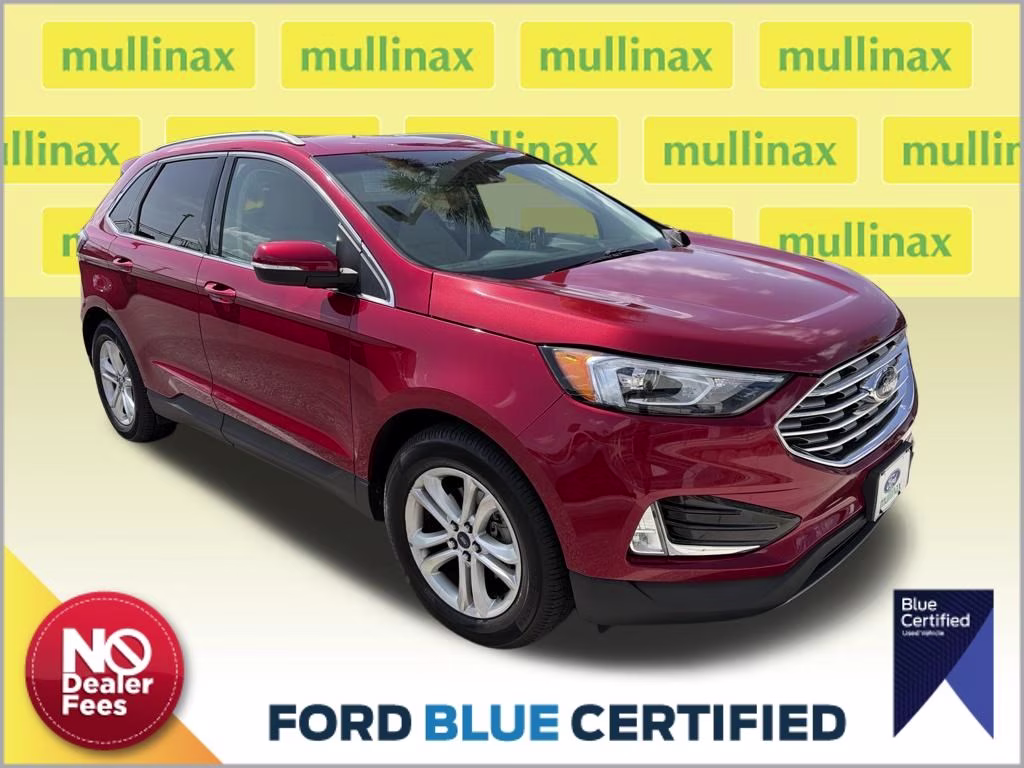 2020 Rapid Red Metallic Tinted Clearcoat Ford Edge SEL FWD SUV