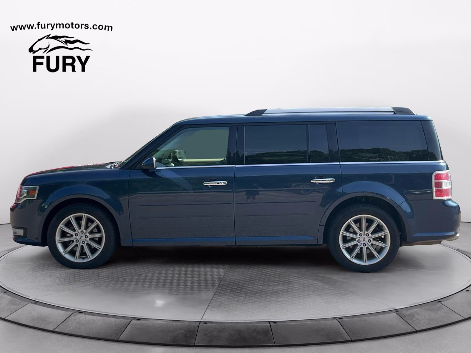 2017 Blue Ford Flex Limited AWD SUV