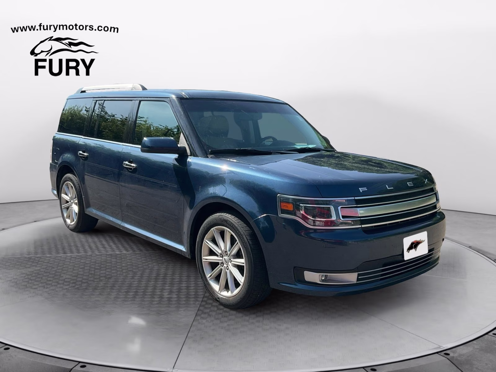 2017 Blue Ford Flex Limited AWD SUV