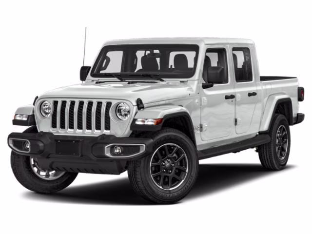 2022 Bright White Clearcoat Jeep Gladiator Overland 4X4 Truck