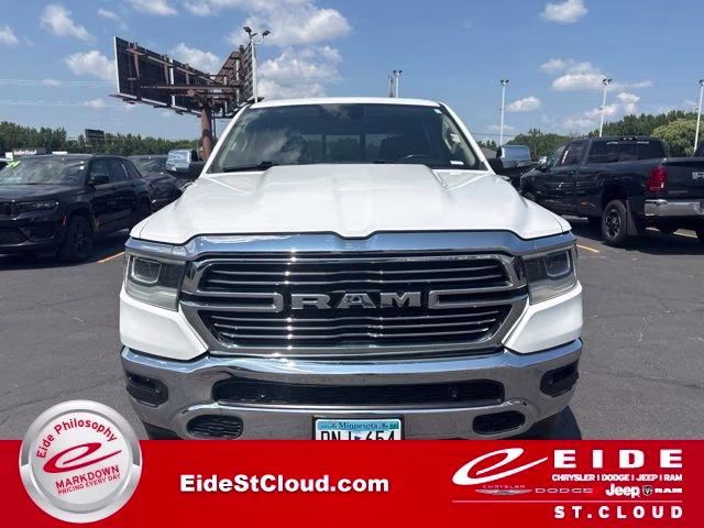 2021 Bright White Clearcoat Ram 1500 Laramie 4X4 Truck