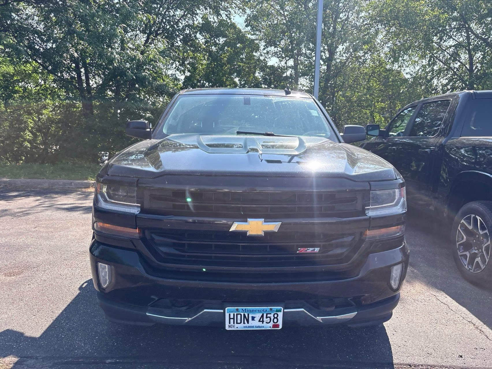 2016 Black Chevrolet Silverado 1500 LT 4X4 Truck