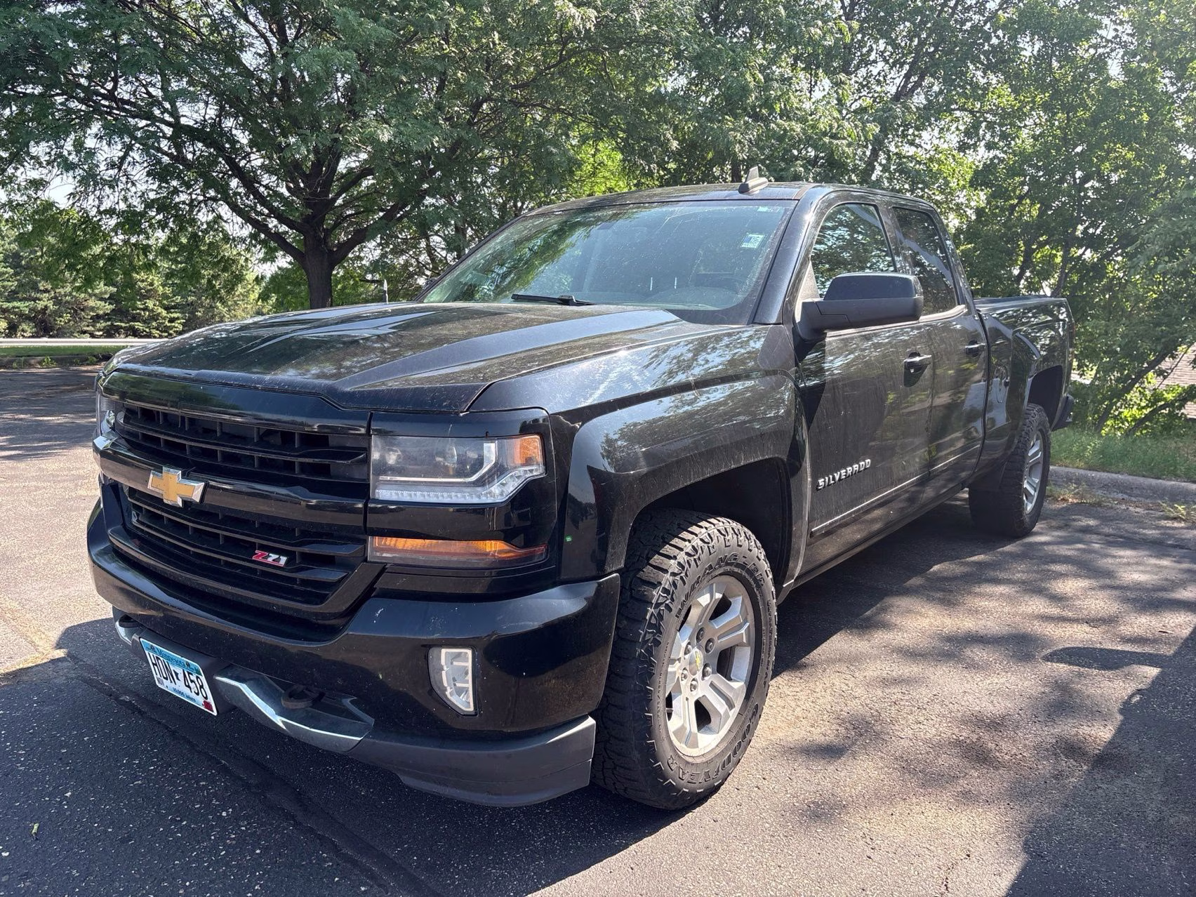 2016 Black Chevrolet Silverado 1500 LT 4X4 Truck