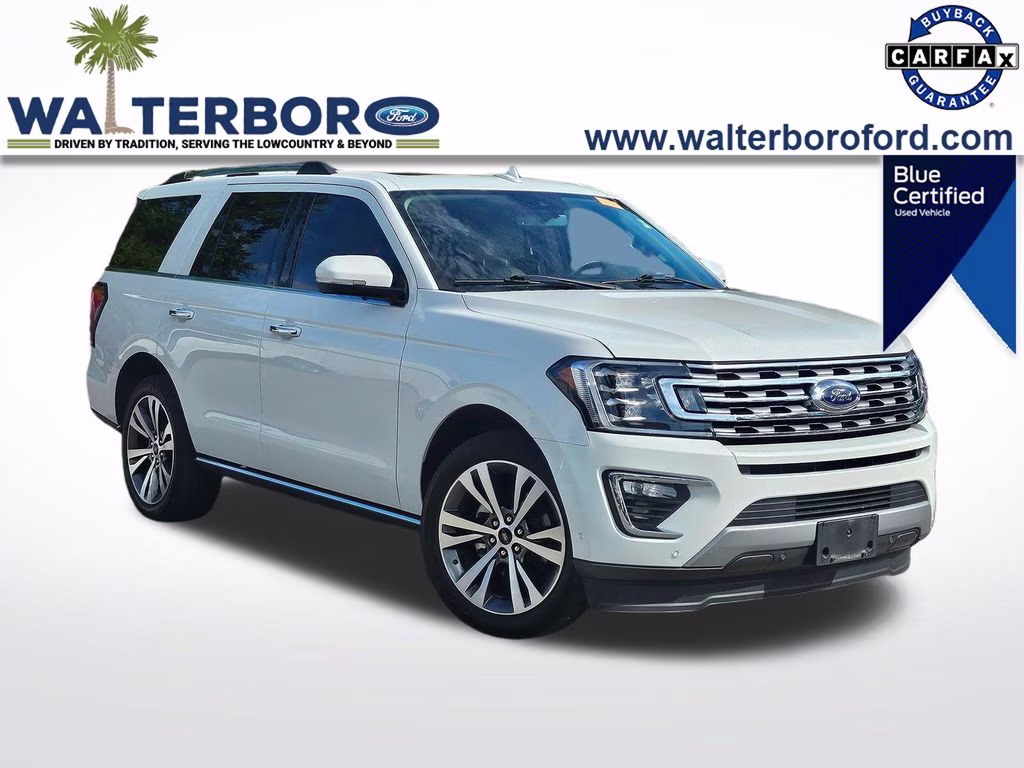 2021 White Metallic Ford Expedition Limited RWD SUV