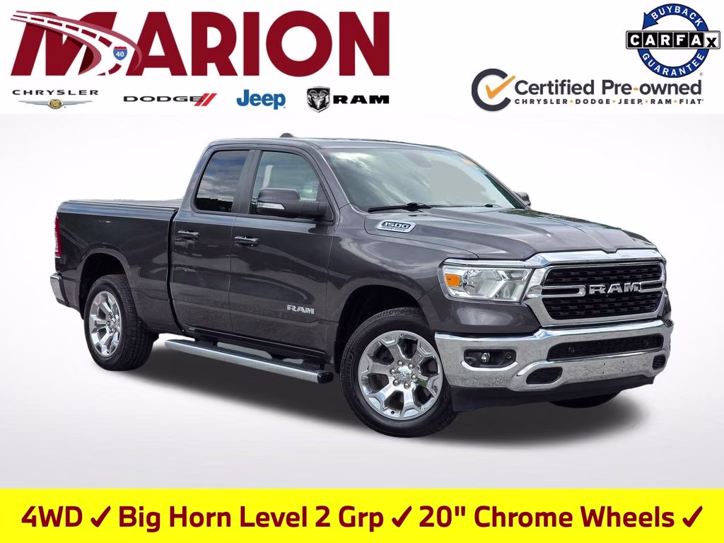 2022 Granite Crystal Metallic Clearcoat Ram 1500 Big Horn/Lone Star 4X4 Truck