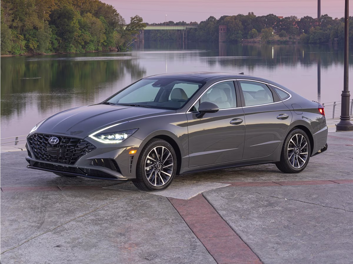 2021 Portofino Gray Hyundai Sonata Limited FWD Sedan