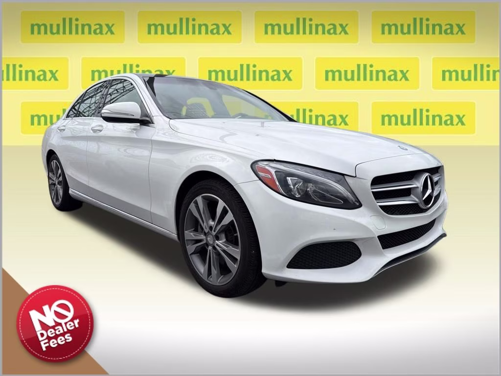 2015 White Mercedes-Benz C-Class C 300 AWD Sedan