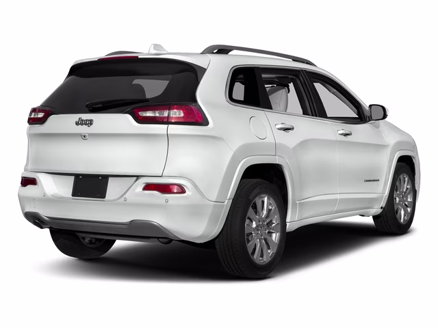 2018 Bright White Clearcoat Jeep Cherokee Overland 4X4 SUV
