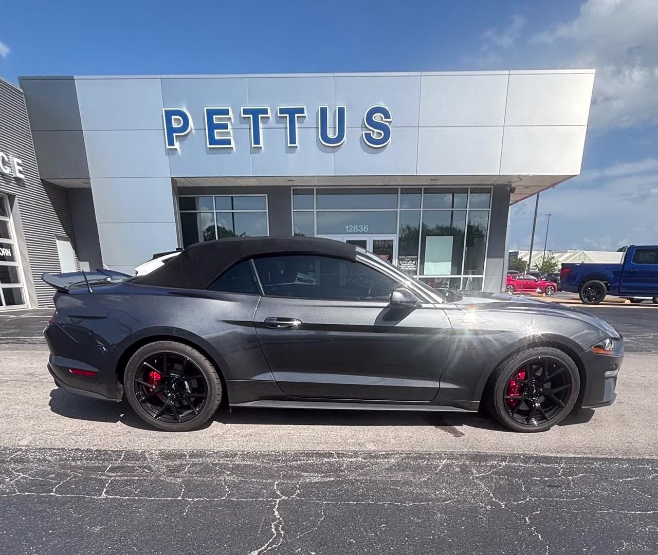 2019 Gray Ford Mustang GT Premium RWD Convertible