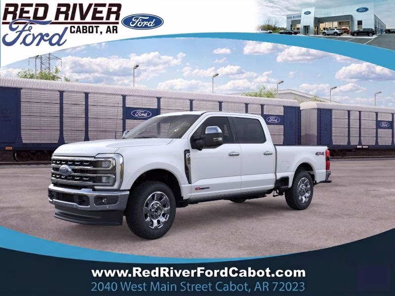 2026 Star White Metallic Tri-Coat Ford Super Duty F-250 SRW LARIAT 4X4 Truck