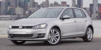 2017 Blue Volkswagen Golf FWD Hatchback