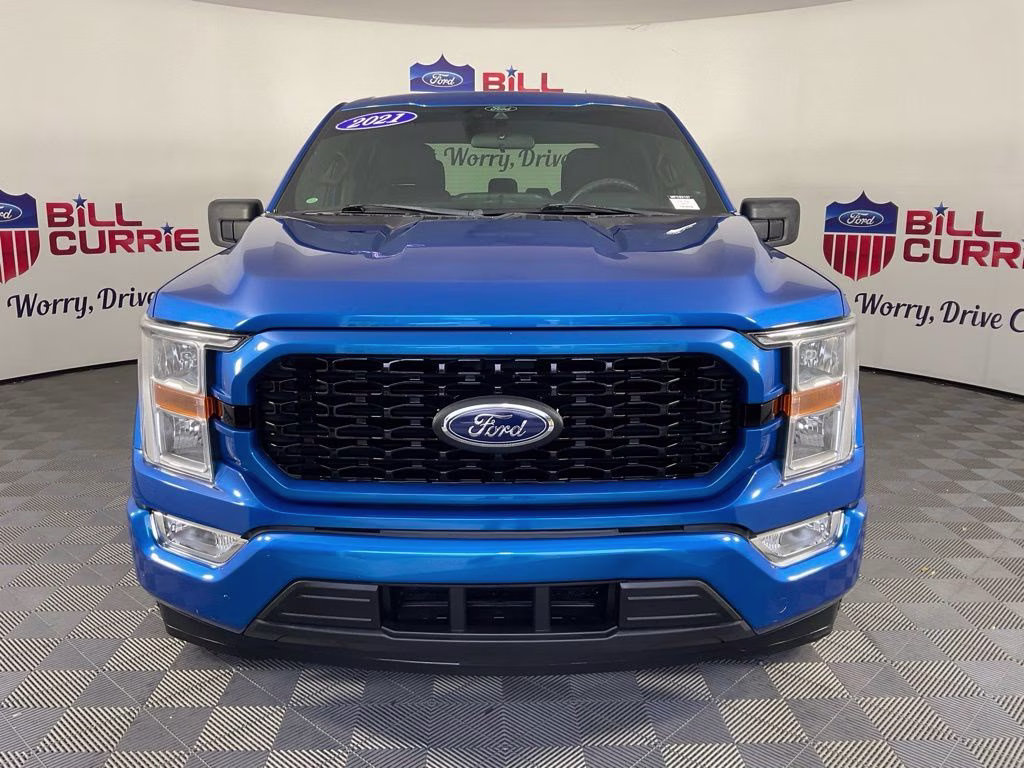 2021 Blue Metallic Ford F-150 XL RWD Truck