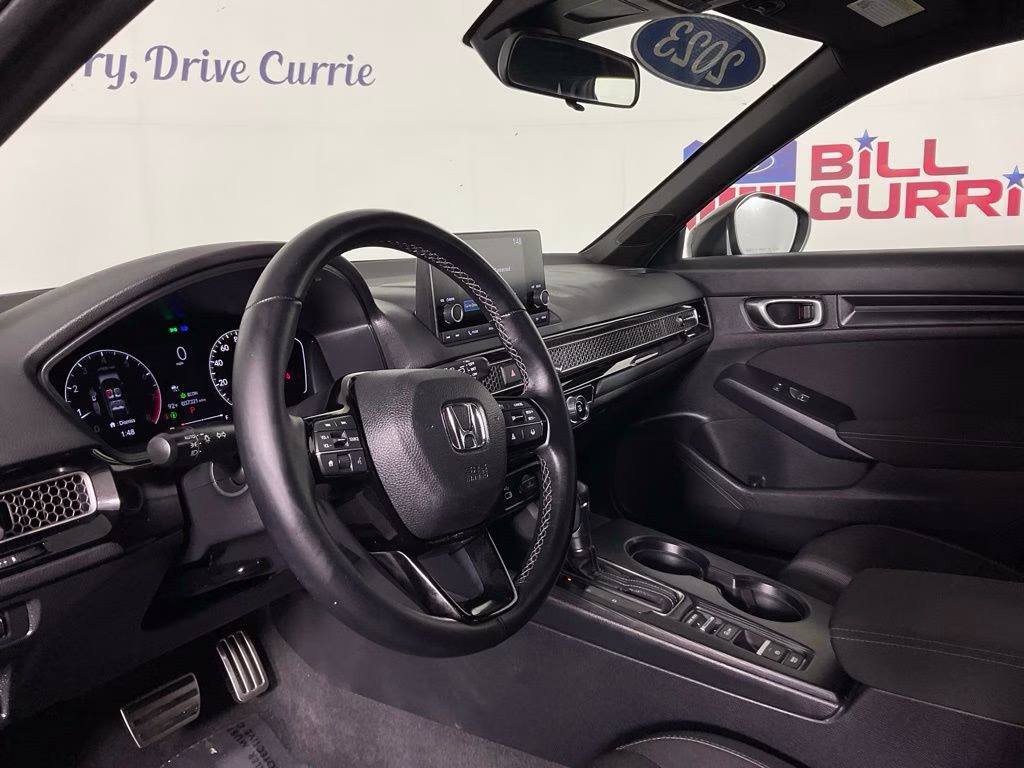 2024 Black Honda Civic Sport FWD Hatchback