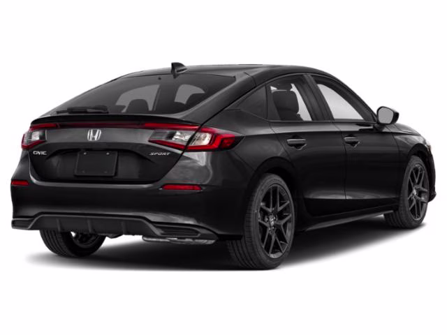2024 Black Honda Civic Sport FWD Hatchback