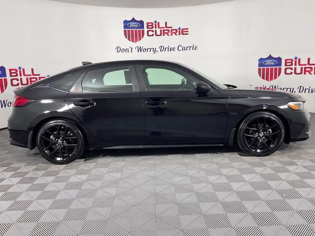 2024 Black Honda Civic Sport FWD Hatchback