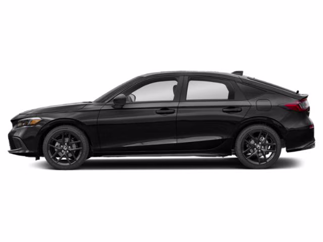 2024 Black Honda Civic Sport FWD Hatchback