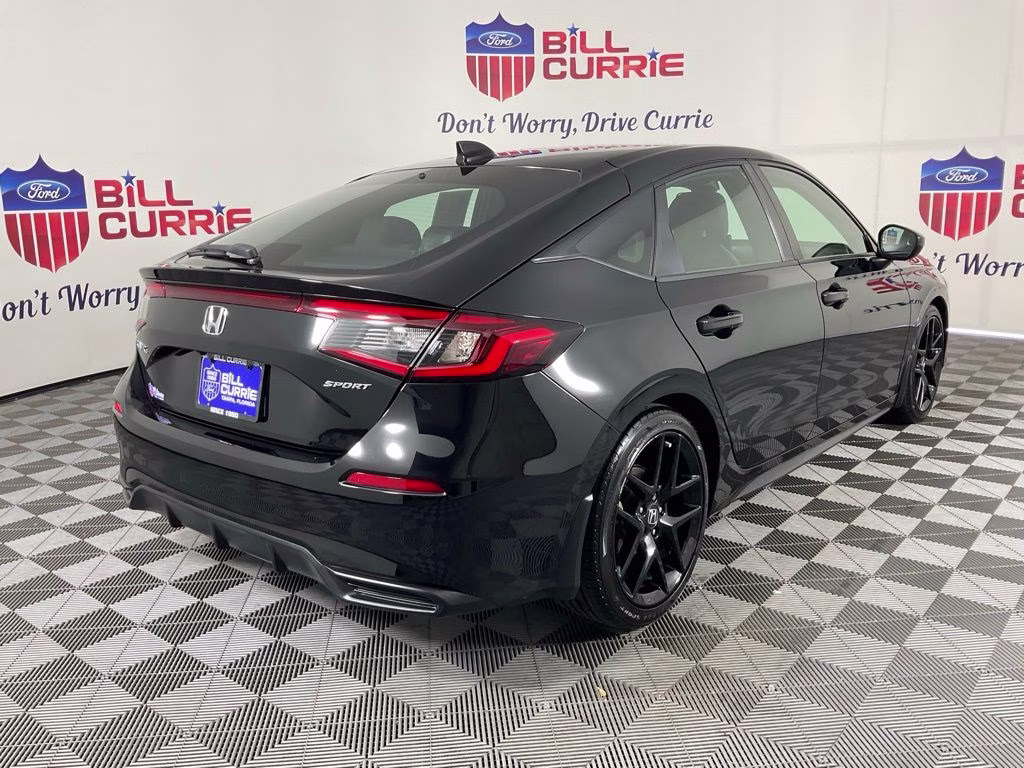 2024 Black Honda Civic Sport FWD Hatchback
