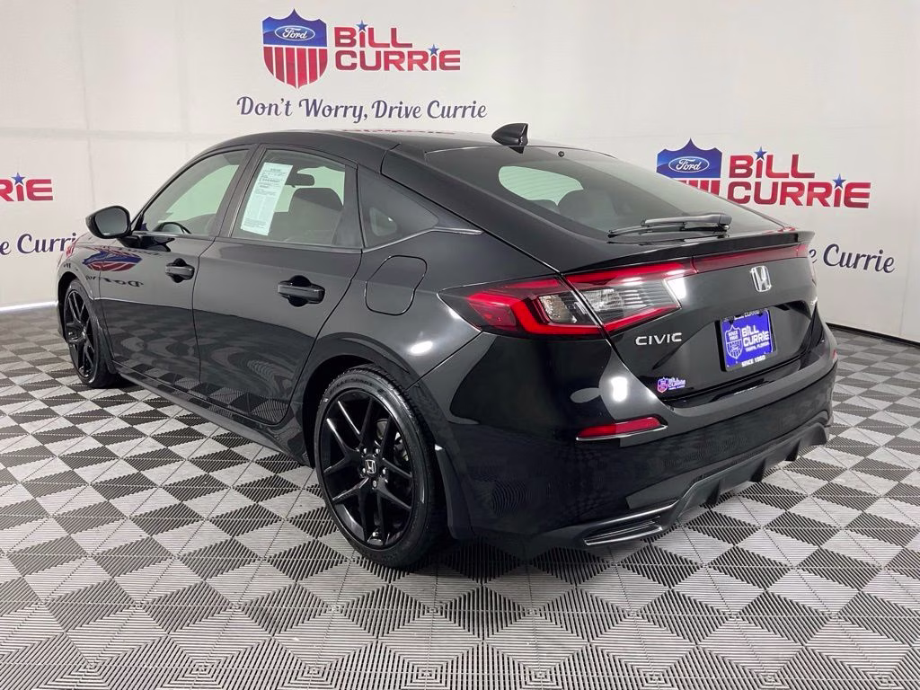 2024 Black Honda Civic Sport FWD Hatchback