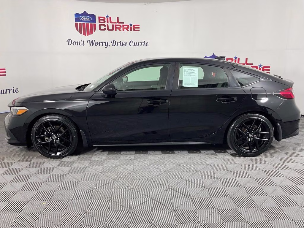 2024 Black Honda Civic Sport FWD Hatchback