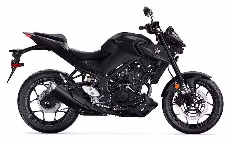 2021 Matte Stealth Black Yamaha MT-03 Motorcycle