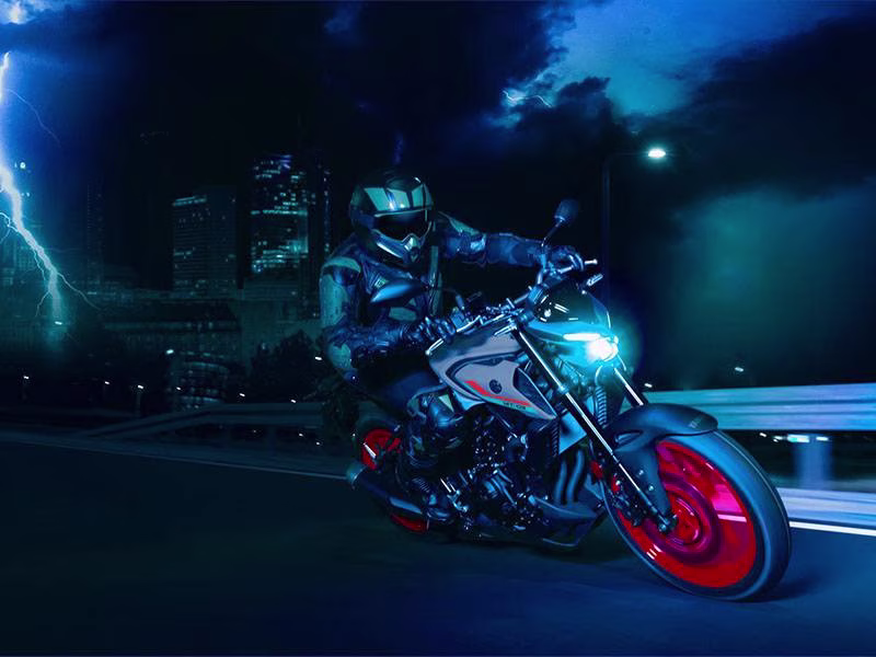 2021 Matte Stealth Black Yamaha MT-03 Motorcycle
