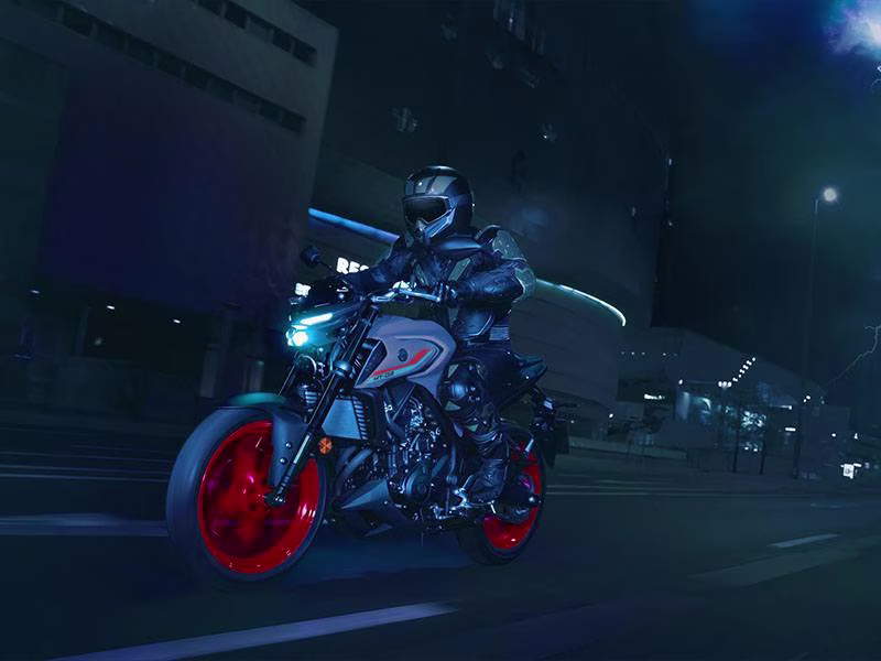 2021 Matte Stealth Black Yamaha MT-03 Motorcycle